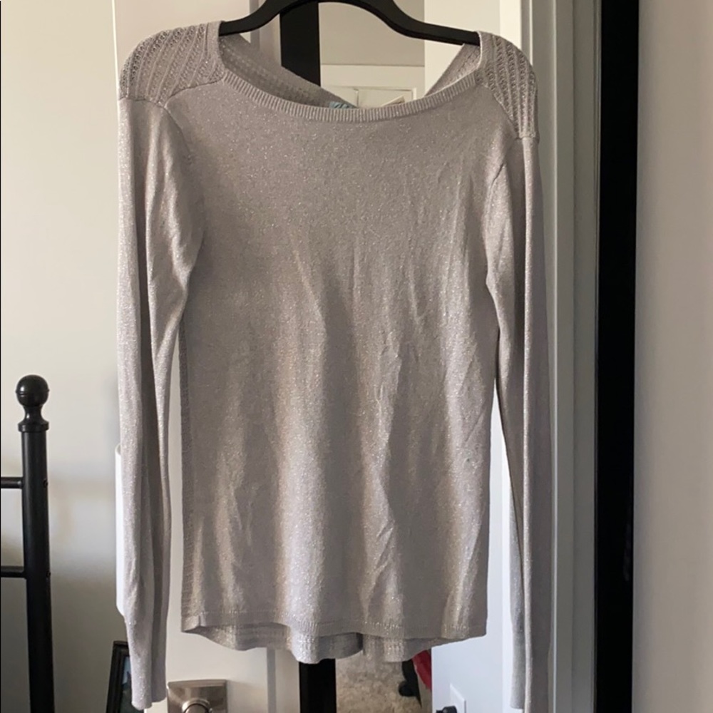 Sparkly Silver Sweater